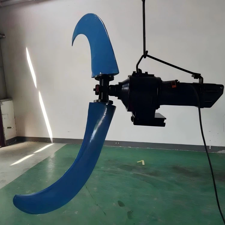 submersible mixer with low speed